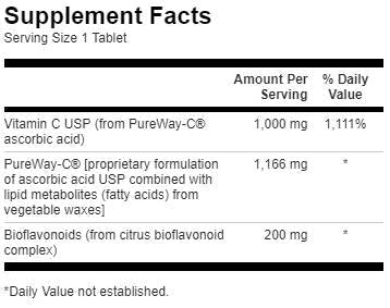 Pureway -C 1000 mg s bioflavonoidmi - 90 tabliet