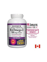 RXOMEGA 3 Maximálna trojitá pevnosť 1425 mg (900 mg EPA/DHA) s vitamínom D3 1000 IU - 150 gélových kapsúl