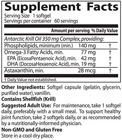 Skutočný Krill 350 mg - 60 softgels