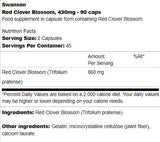 Červený Clover Blossom 430 mg 90 kapsúl