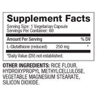 Znížený glutatión 250 mg / 60 čiapky