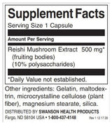 Reishi huby extrakt 500 mg | Štandardizované - 90 kapsúl