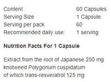 Resveratrol 125 mg - 60 kapsúl