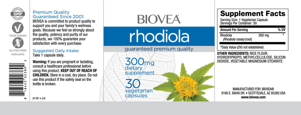 Rhodiola 300 mg / 30 čiapky