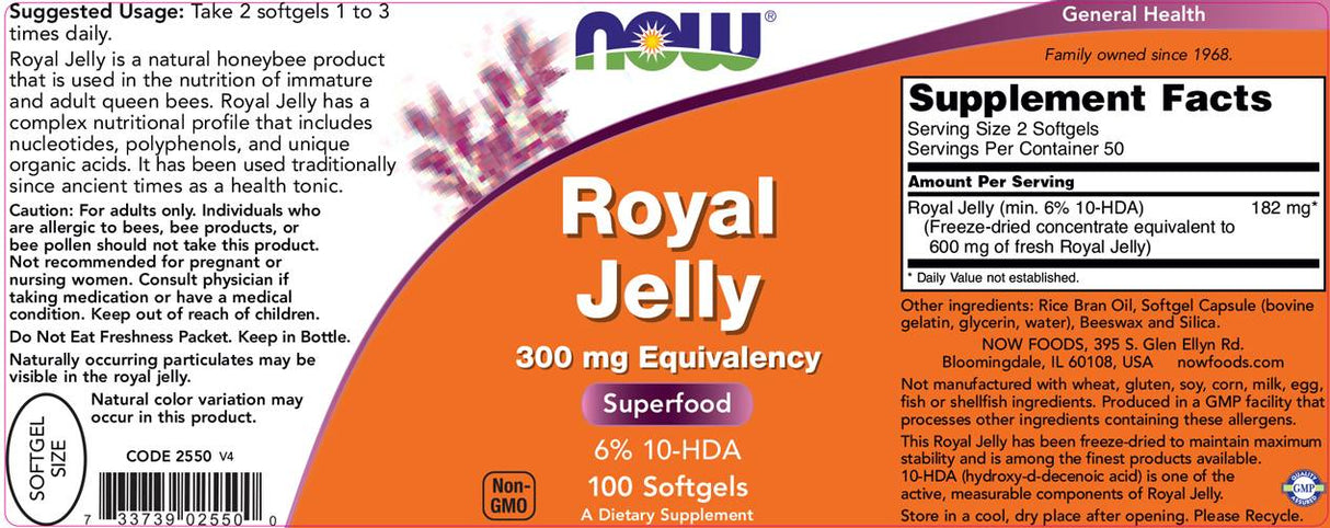 Royal Jelly 300 mg - 100 gélových kapsúl
