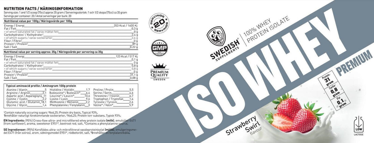 <tc>Swedish Supplements</tc> Lifestyle srvátka [900 gramov, 34 dávok]