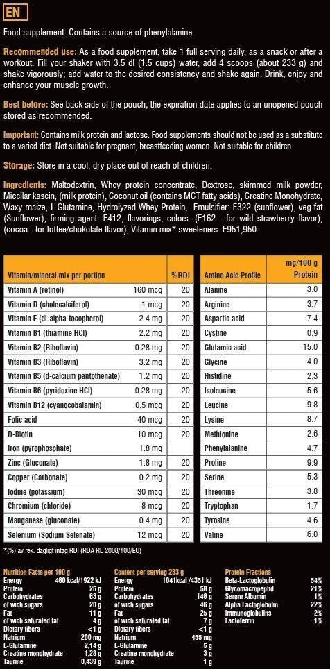 <tc>Swedish Supplements</tc> Masívny Mass Gainer 3,50 kg