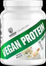 <tc>Swedish Supplements</tc> Vegan Protein Deluxe | z hrachu, ryže a ovsa [750 gramov, 27 dávok]
