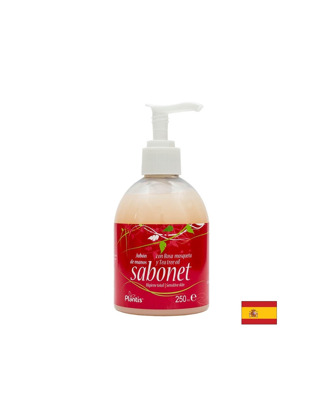 Kvapalné ručné mydlo s ružovým a čajovým olejom - Sabonet Plantis®, 250 ml