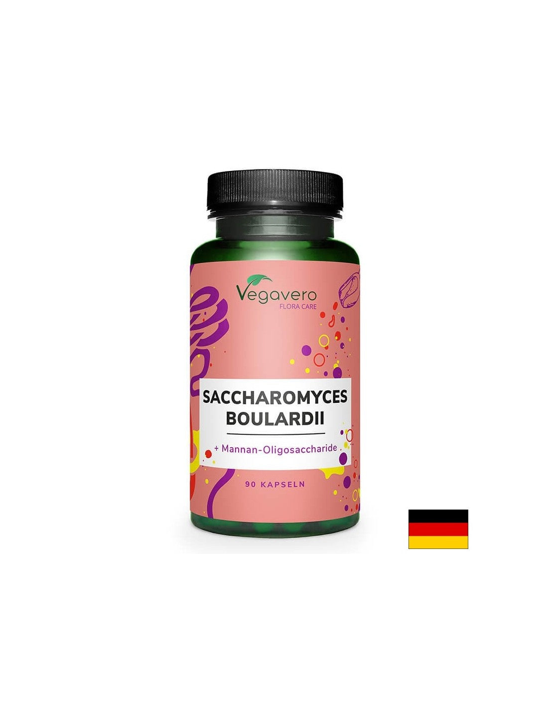 Saccharomyces Boulardii + Mannan-oligosacharid (MOS), 90 kapsúl, 100% vegánske <tc>Vegavero</tc>