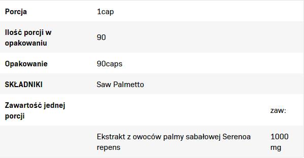 Píla palmetto 1000 mg - 90 kapsúl