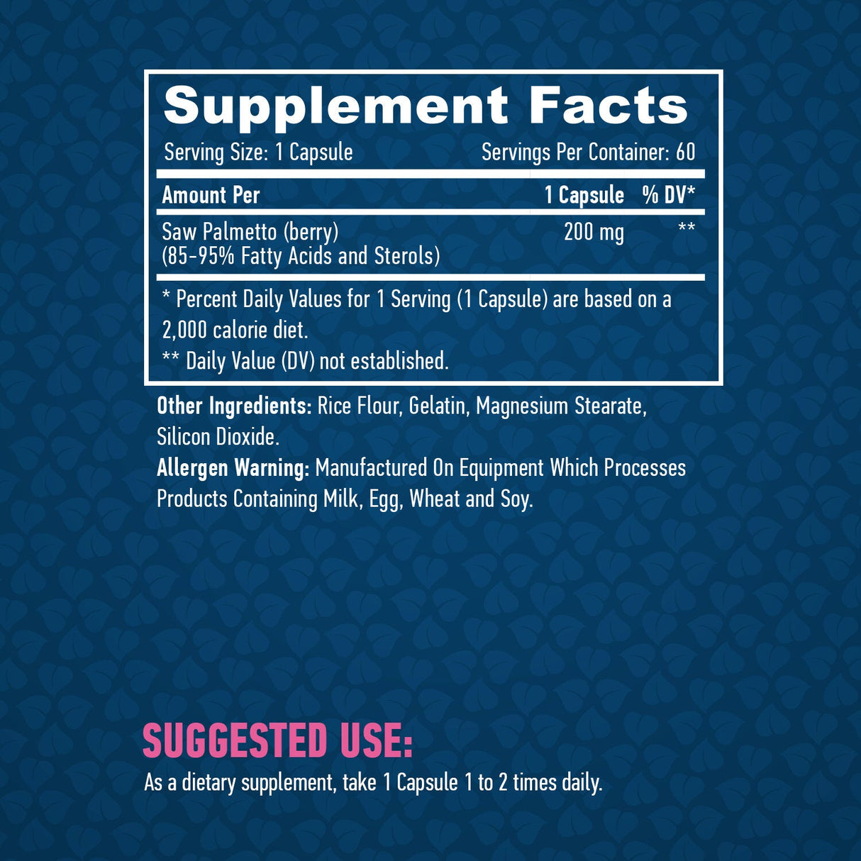 Palmetto 200 mg. / 60 uzáverov.