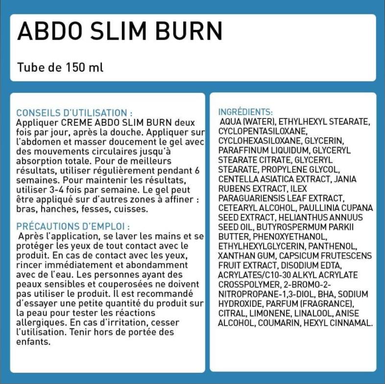 Sculpting Abdo Slim Burn | Krém ABS so šiestimi packmi - 150 ml