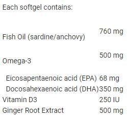 Morské likvidácie omega 3 brucho pre dieťa DHA pre tehotné ženy 816 mg 60 gélové kapsuly