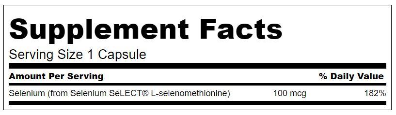 Selén 100 mcg (L -Selenometionine) - 200 kapsúl