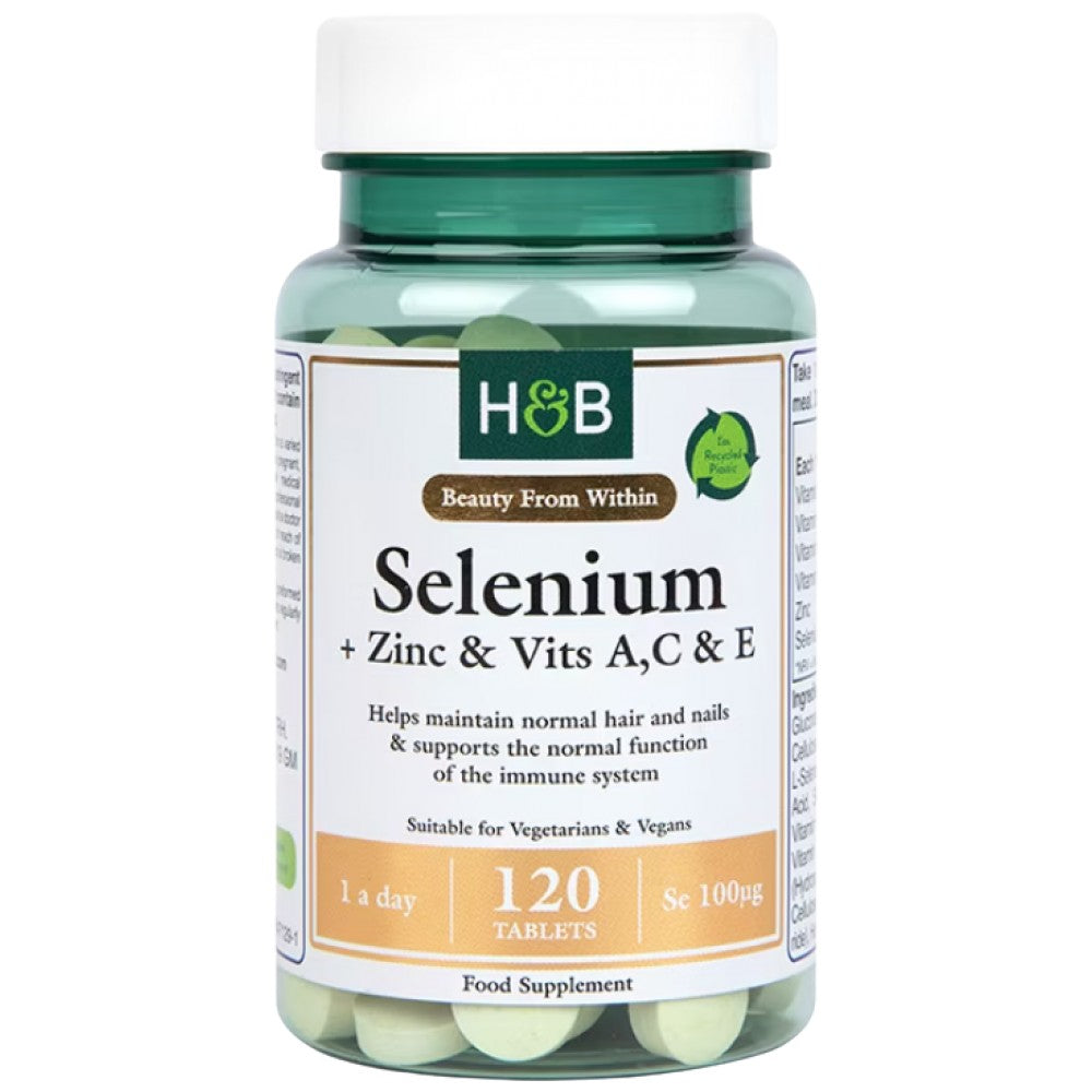 Selenium 100 mcg + zink & Vits A, C&E - 120 tabliet