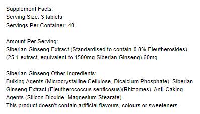 Sibírsky ženšen 1500 mg - 120 tabliet