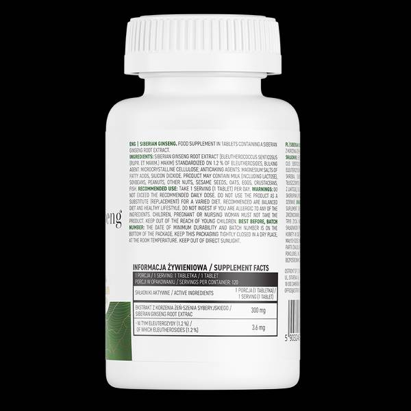 Sibírsky ženšen 300 mg 120 tabliet