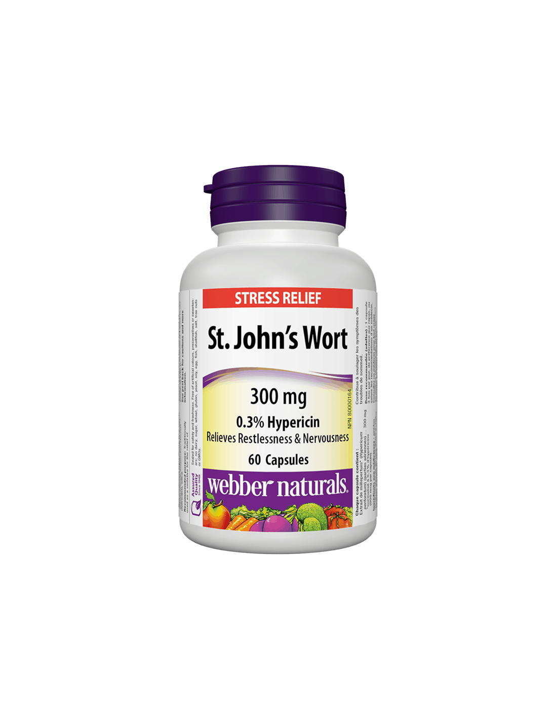 Ľubovník bodkovaný, 300 mg, 60 kapsúl <tc>Webber Naturals</tc>