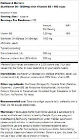 Olej Starflower 1000 mg | S vitamínom B6 - 100 kapsúl