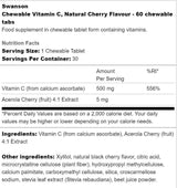 Žuvateľný vitamín C 500 mg 60 tabliet bez cukru