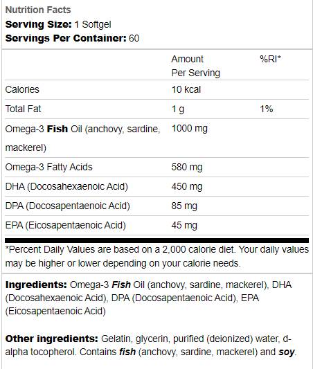 Super DPA Fish Oil 60 GEL kapsuly