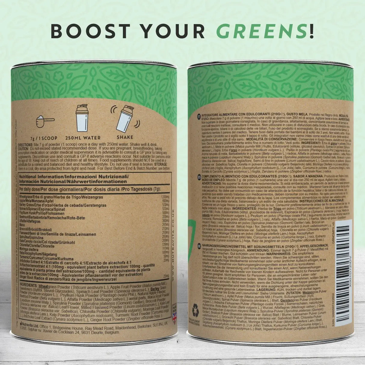 Super Greens Complex (18 aktívnych zložiek) 200 g <tc>Nutravita</tc>