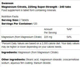 Super-pevný citrát horčíka 225 mg 240 tabliet