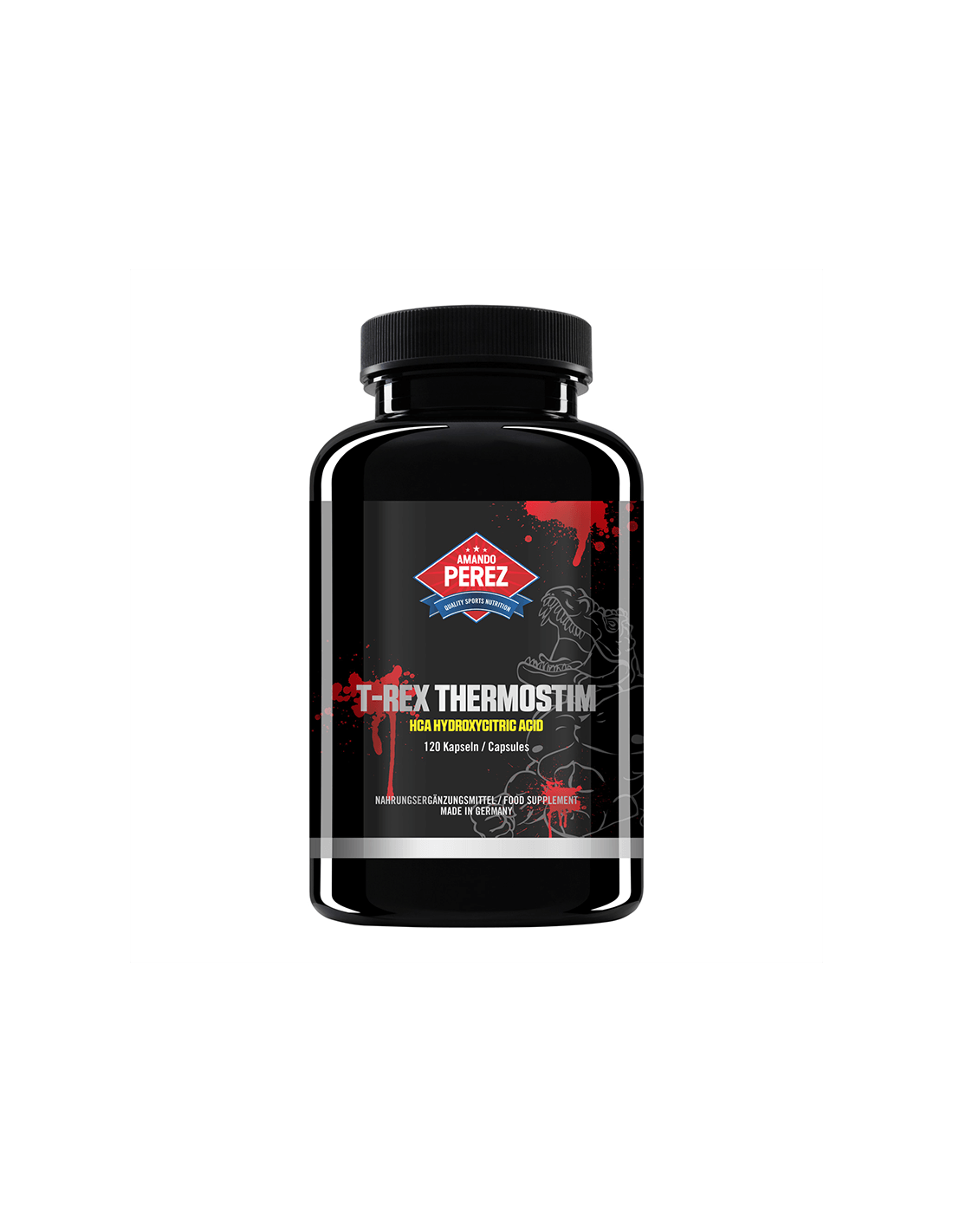 T-Rex Termostim (HCA kyselina hydroxycitrónová) / prírodný vzorec spaľovača tukov, 120 kapsúl