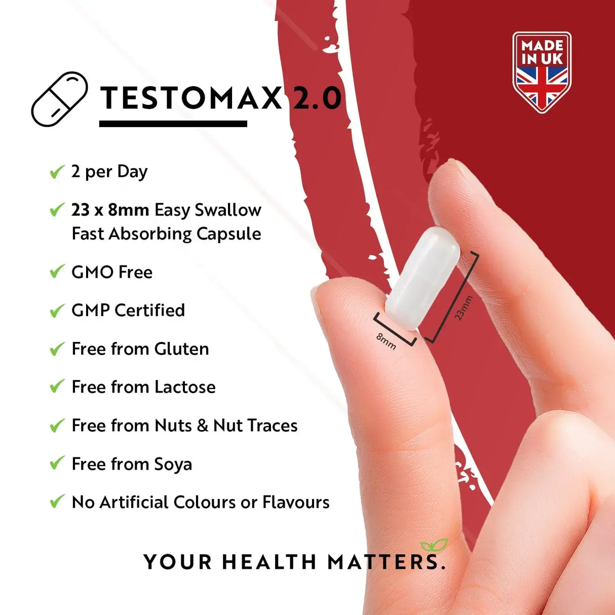 TESTOMAX™ 2.0 /210 kapsúl, 105 dní/ s Ashwagandha KSM 66®, CoQ10 a koreňom Maca <tc>Nutravita</tc>