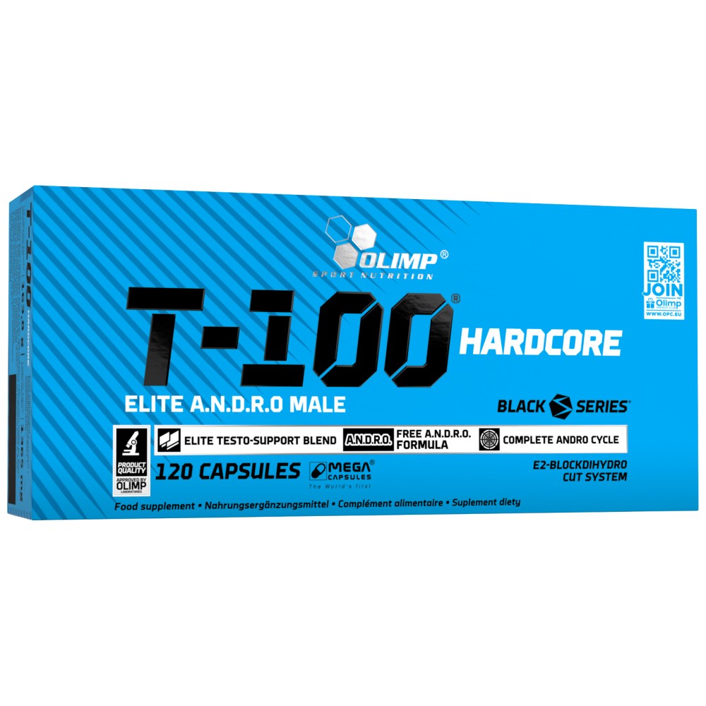 T -100 Hardcore Elite Andro Muž - 120 kapsúl