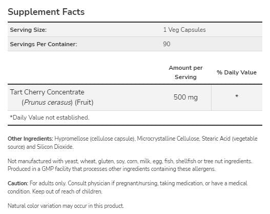 Koláč čerešňa 500 mg - 90 kapsúl