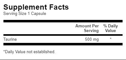 Taurín 500 mg - 100 kapsúl