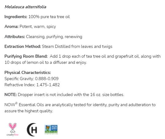 Olej z čajovníka 100% Pure Melaleuca Alternafolia - 30 ml
