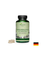 Teufelskralle Plus Mit Harpagosid/ Bylinná receptúra ​​s diabolským pazúrom, bielou vŕbou a zázvorom, 120 kapsúl, 100% vegan <tc>Vegavero</tc>