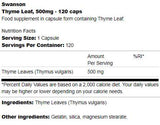 Tymiánový list 500 mg 120 kapsúl