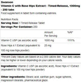 Vitamín C 1000 mg načasovaného uvoľnenia | S ružovými bokmi 250 fliaš
