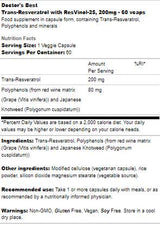 Trans-Resveratrol 200 mg | s kapsulami Resvinol -25 - 60