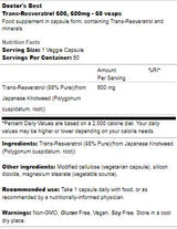 Trans -Resveratrol 600 mg - 60 kapsúl