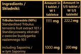 Tribulus 1000 mg | Výťažok z ovocia s 90% saponínmi - 100 tabliet