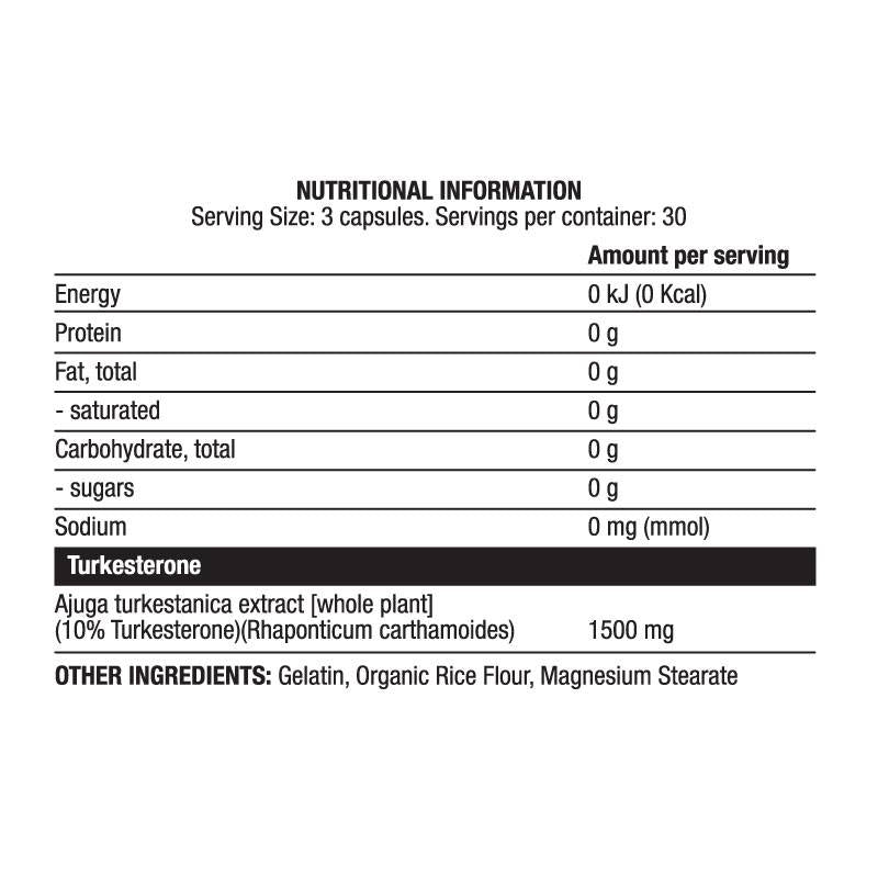 Turk 1500 mg | Turkesterón extrakt 10% - 90 kapsúl