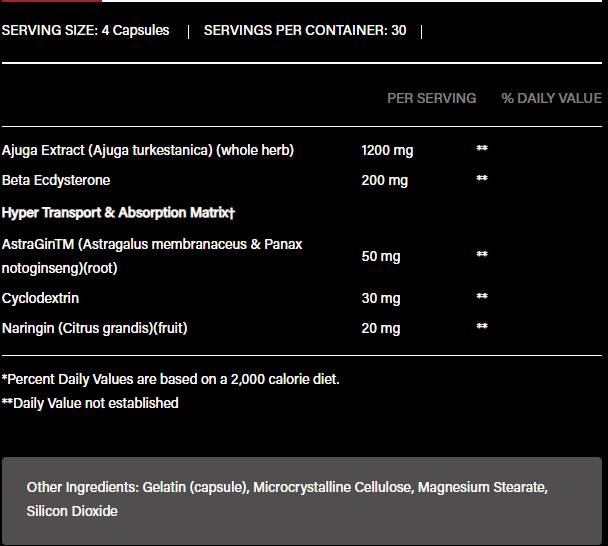 Turkesterón 1200 | s beta -ecdysterónom a astraginom - 120 kapsúl