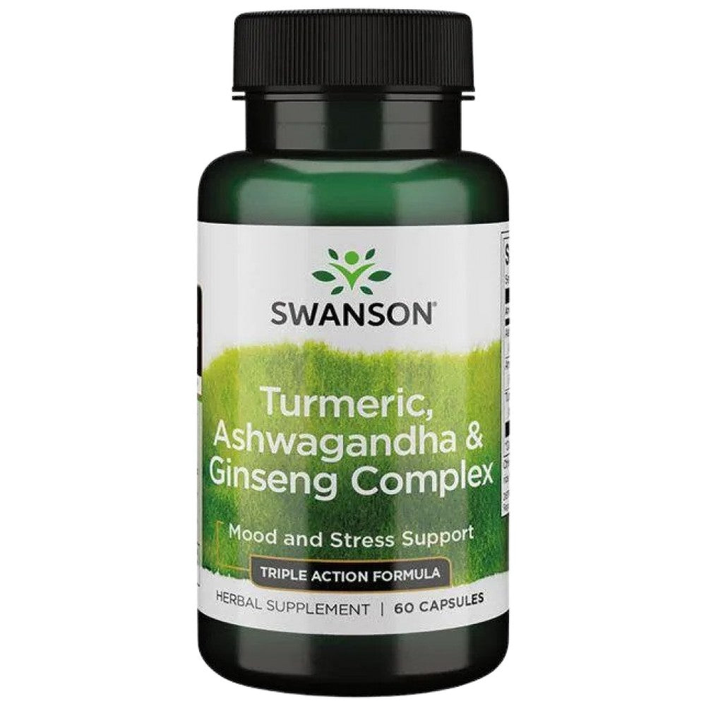 Kurkuma, Ashwagandha a Ginseng Complex 60 kapsuly