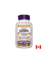Kurkuma Curcumin Ultra Strength / Kurkuma a čierne korenie, 32 500 mg, 30 kapsúl <tc>Webber Naturals</tc>