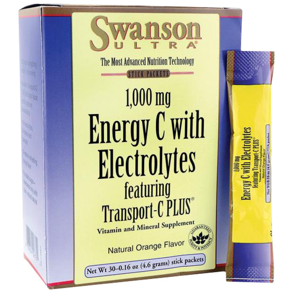 Ultra 1 000 mg energia C s elektrolytami 30 paketov