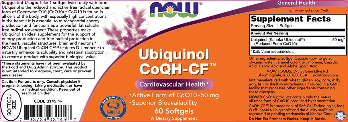 Ubichinol Coqh -CF ™ - 60 gélových kapsúl