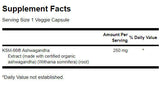 Ultimate Ashwagandha 250 mg / ksm -66 - 60 kapsúl