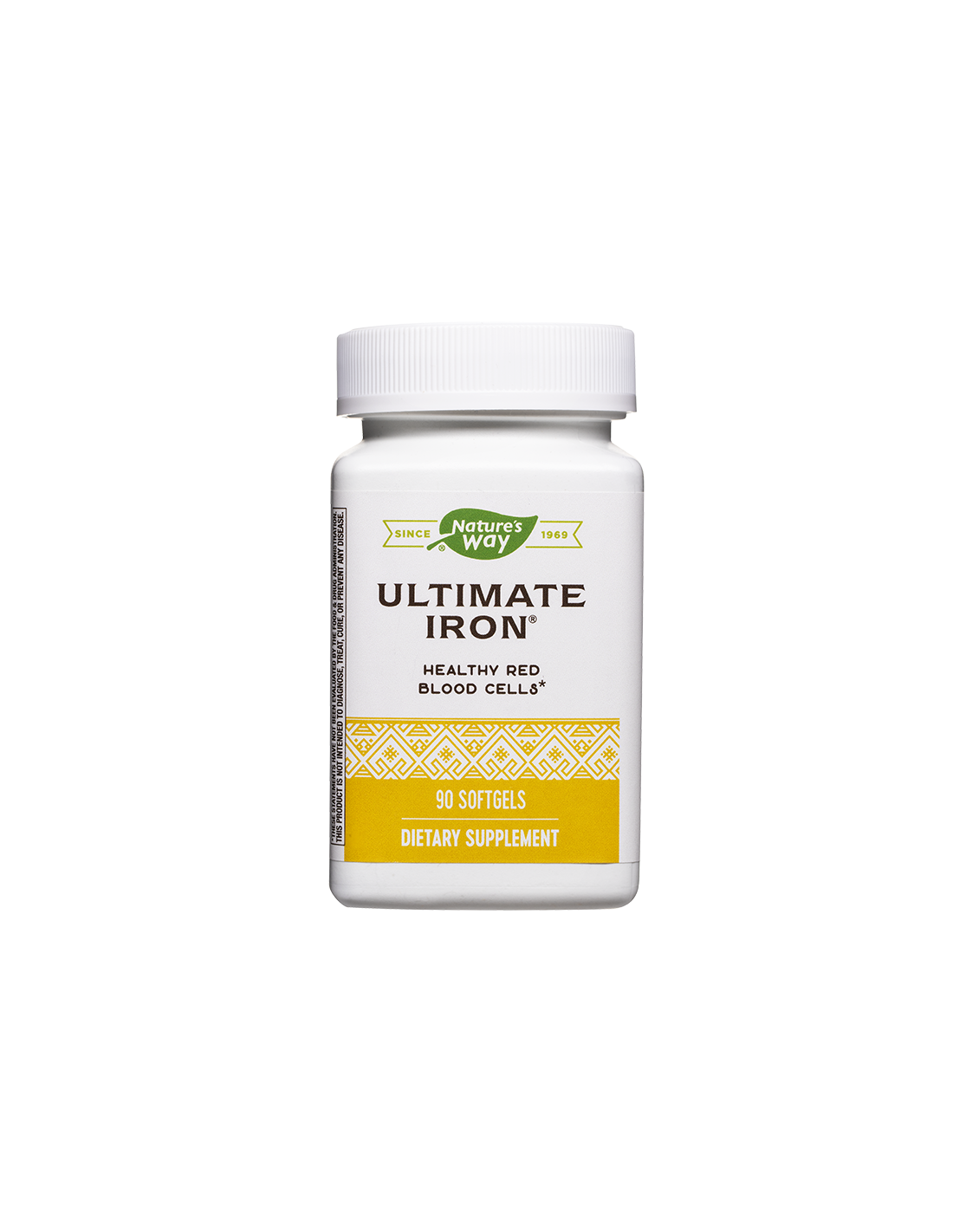 Ultimate Iron - Formula so železom, folátom a vitamínom B12 (pre anémiu), 90 Softgels Nature's Way