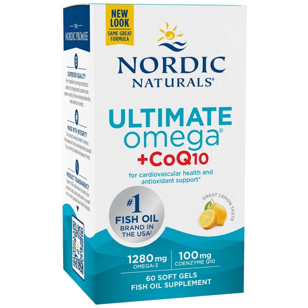 Ultimate Omega 1280 mg + Coq10 - 60 gélových kapsúl