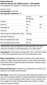 Ultimate Omega 2x 2150 mg - 120 Softgels